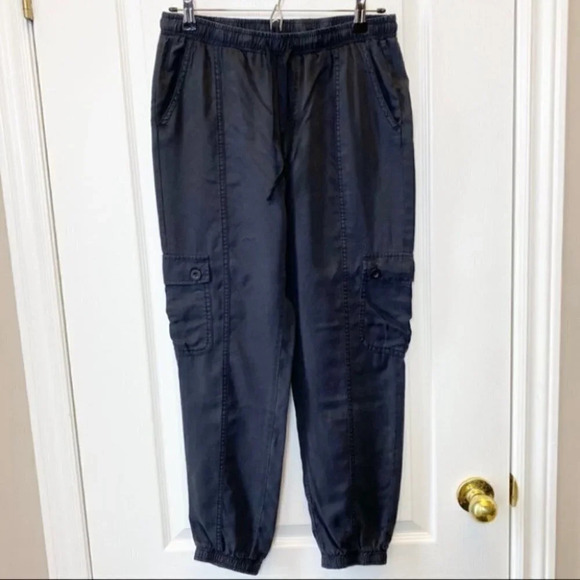 Velvet Heart Black Tencel Jogger Style Baggy Cargo Pants Size XS - Picture 7 of 16